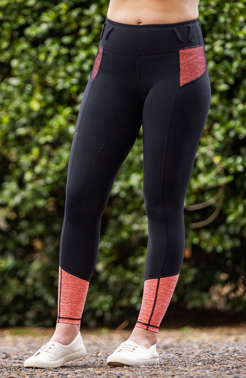 BARE Performance Riding Tights - Neon Orange